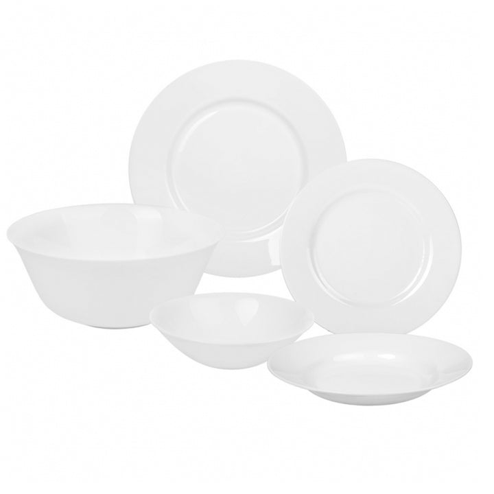 Luminarc Elke Dag diner service 41pcs voor 12 mensen Hard Glas Wit