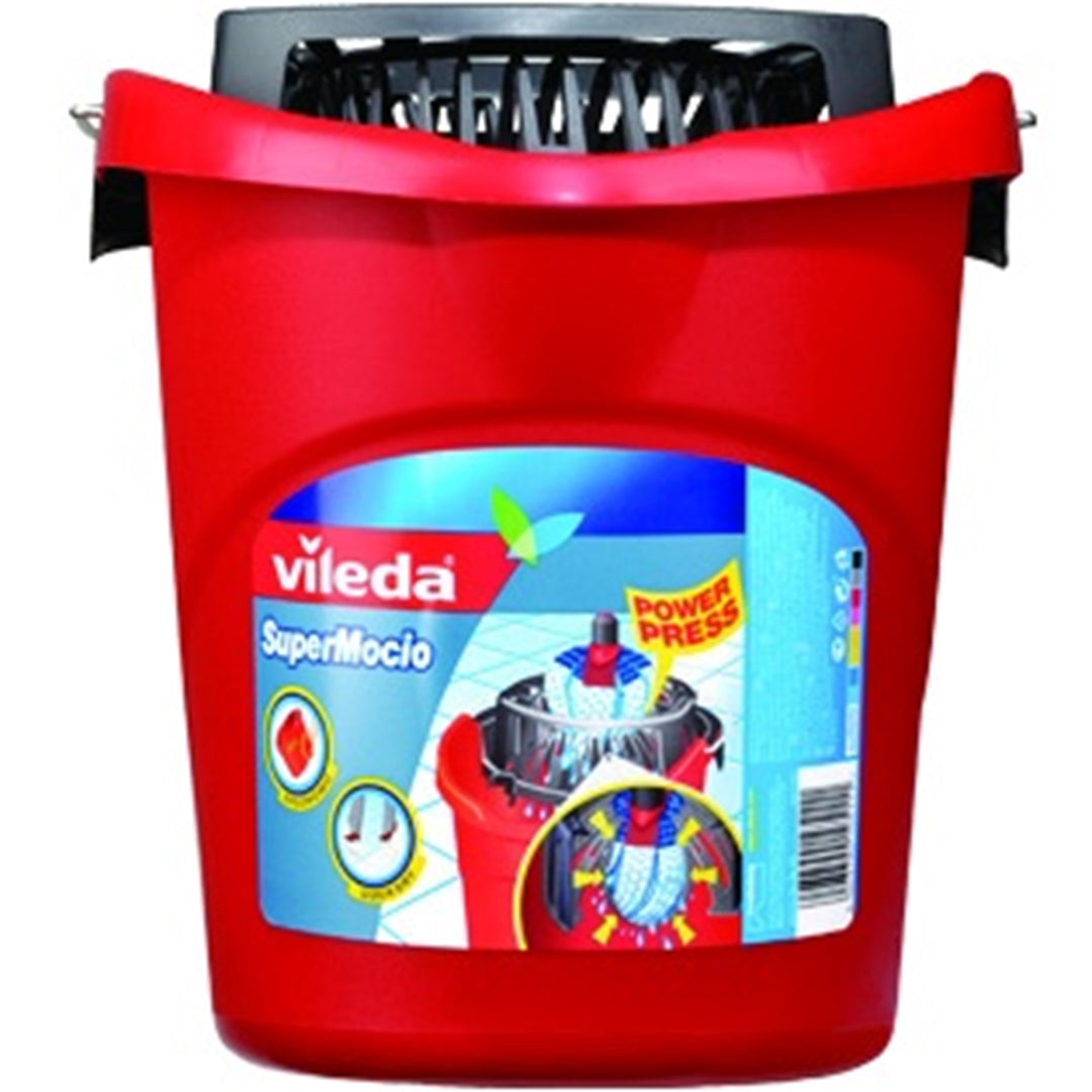 Vileda 128767 Vileda Supermocio Mop Bucket Exprimer Handle Clásico Original Duradero