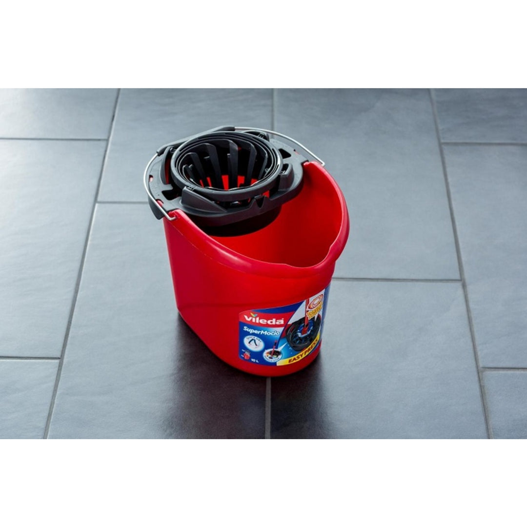 Vileda 128767 Vileda Supermocio Mop Bucket Exprimer Handle Clásico Original Duradero