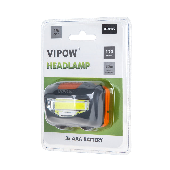 Lampada frontale torcia READY VIPOW LED 3W qualità COB