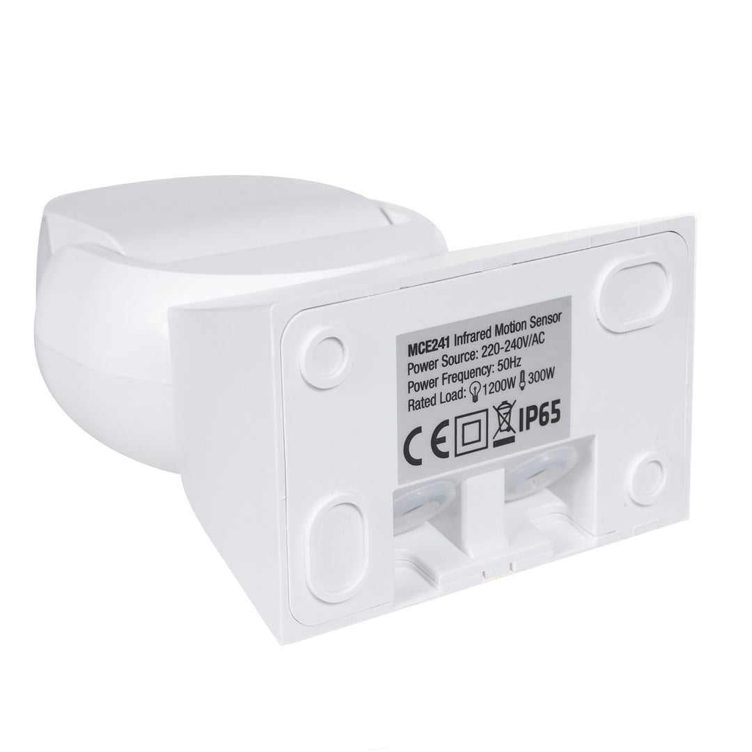 Maclean Energy MCE241 Infrarot-Bewegungsmelder mit Fernbedienung IP65, max. 800 W (Glühlampe), max. 1200 W (LED)