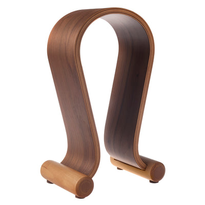 Soporte de auriculares de madera MacLean MC - 815w, color: marrón nuez