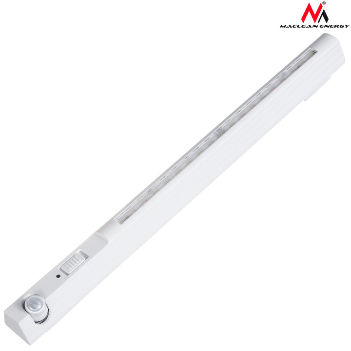 Maclean MCE235 LED Cabinet Light avec détecteur de mouvement PIR 3 m Rangement Cabinet Lampe Cuisine Lampe Garde-robe Éclairage Auto On/Off 4000K