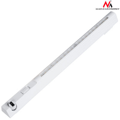 Lampe à LED Maclean MCE234 avec capteur à courte portée pour armoire, crochet, température 4000K, portée 15cm, 3xAAA, AUTO1 / OFF / AUTO2,