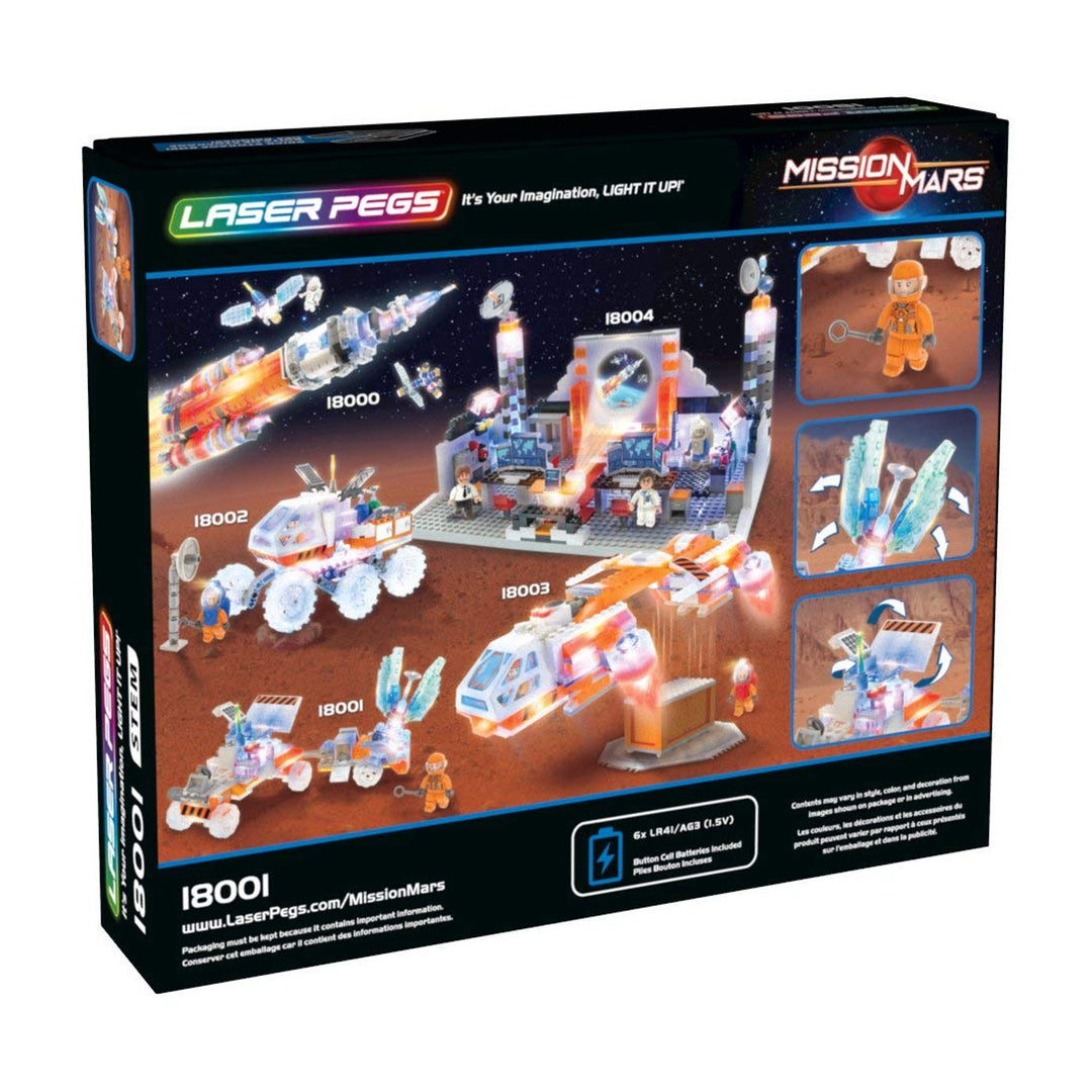 LASER PEGS LED Illuminated Building Blocks Set - Mars Explorer - 180pcs