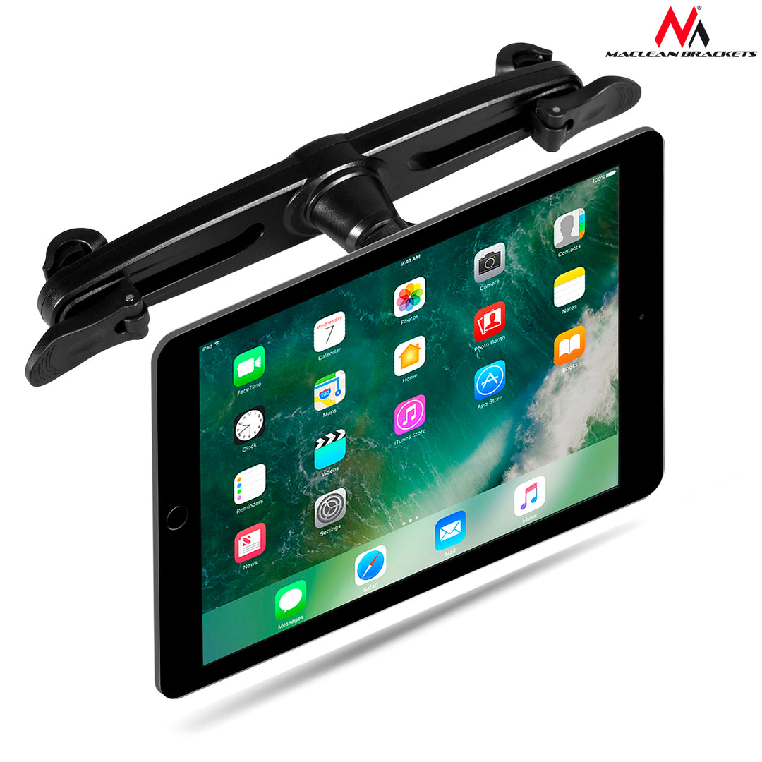 Maclean MC-821 Universele automagneethouder Autotablet Smartphone voor 10 inch 360 ° houder met draaibare houder voor hoofdsteun