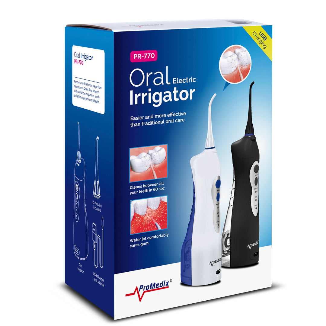 Irrigatore dentale wireless  Promedix PR-770 IPX7 colore bianco