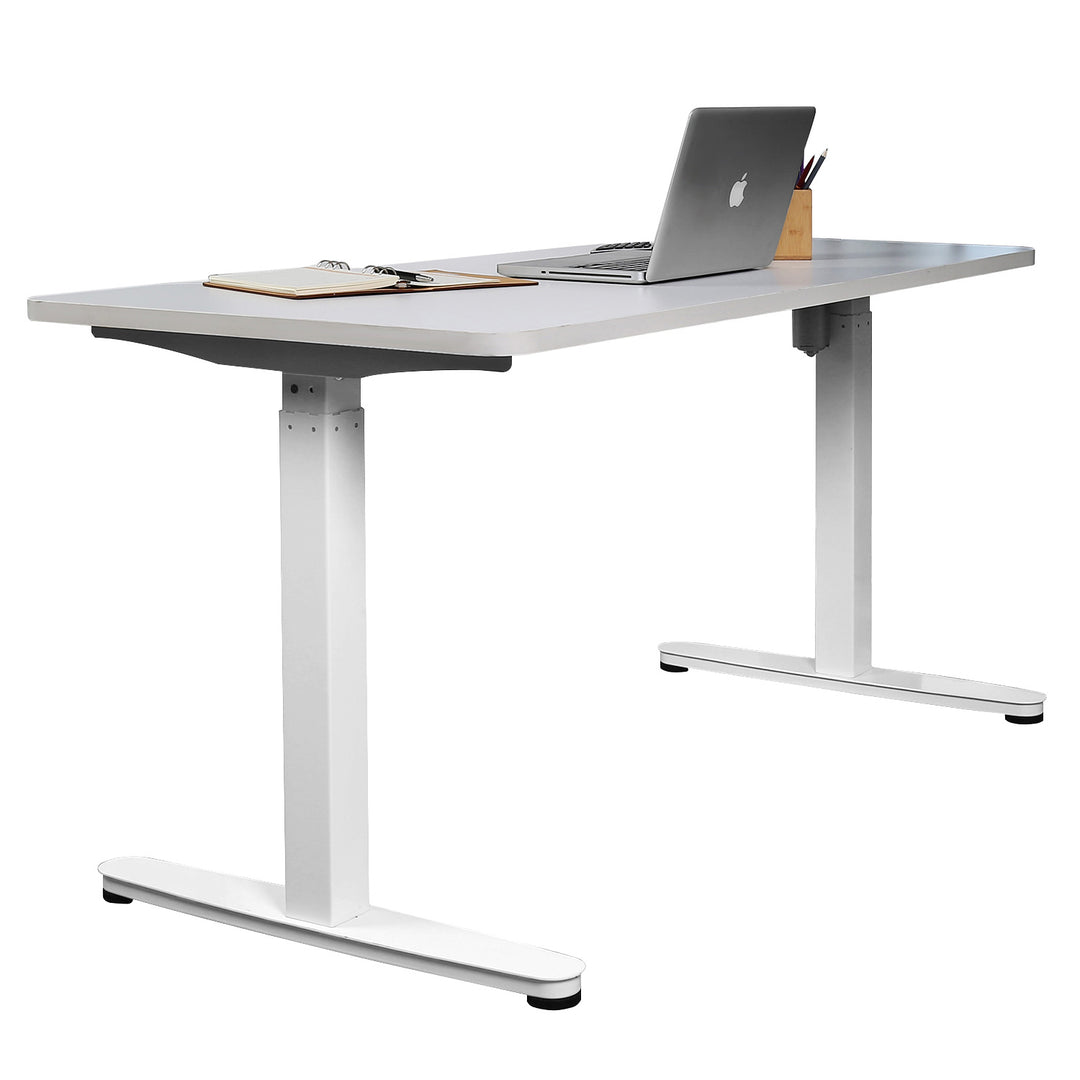 Maclean MC-830 Elektrische desk hoogte aanpassing, grijs max. 130cm 120kg-zonder bureau top