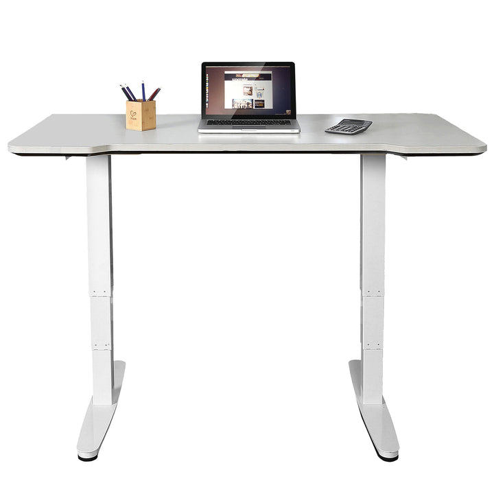 Maclean MC-830 Elektrische desk hoogte aanpassing, grijs max. 130cm 120kg-zonder bureau top