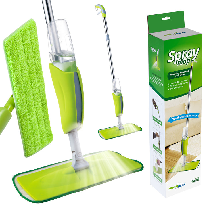 GreenBlue GB830 Flat Spray Mop With 2 Reinforced Microfiber Inserts