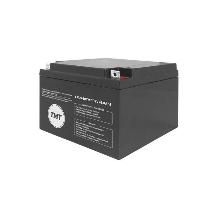 AGM 12V 26Ah GAM OPLAADBARE BATTERIJ UPS LX12260