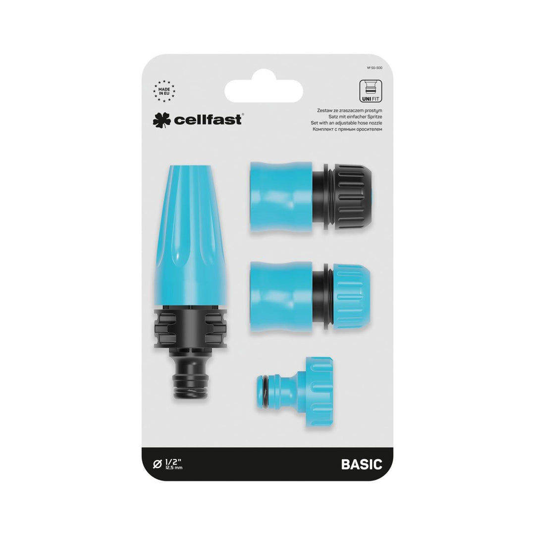 Set mit einem CELLFAST 50-500 1/2 "- 5/8" geraden Sprinkler