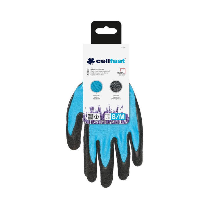 Guantes ligeros de jardín CELLFAST talla 8 / M poliéster látex