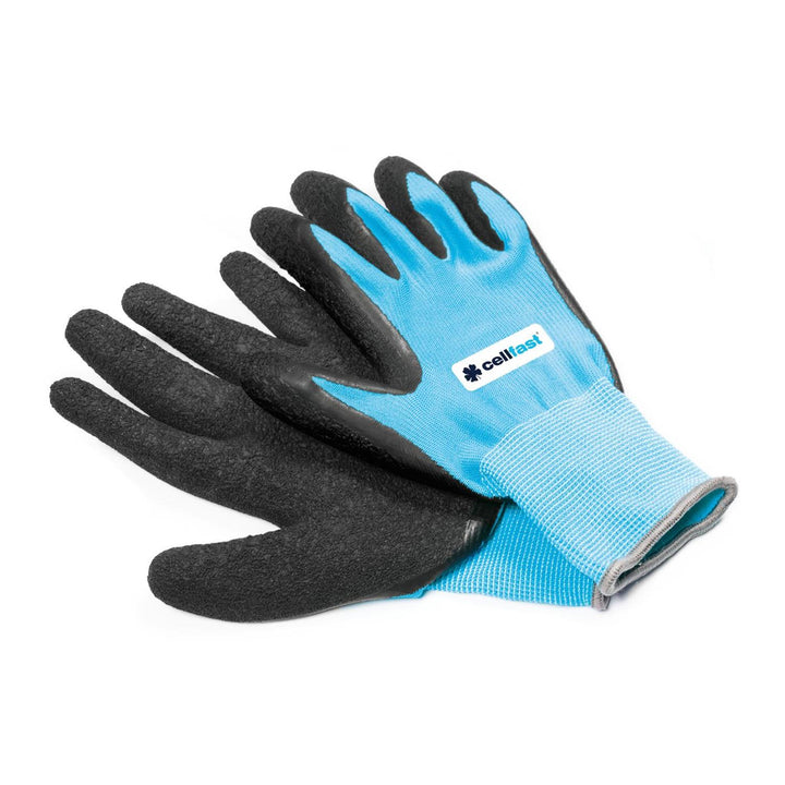 Cellfast 92-002 Garden Gloves Size 8 / M Flexible Breathable Fast-Drying Polyester Latex Work Safety