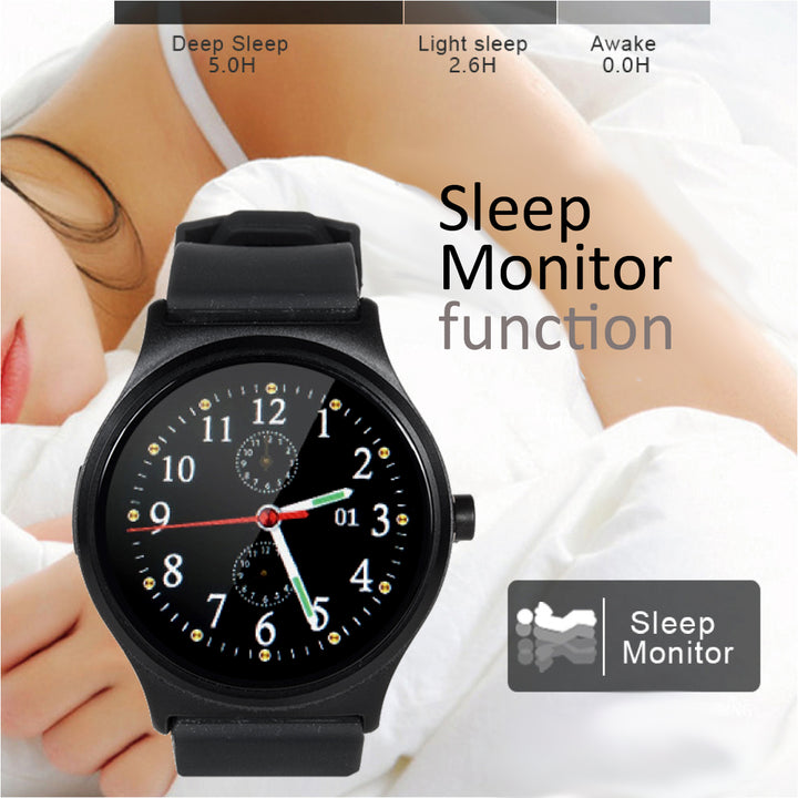 NanoRS RS100 Smartwatch Bluetooth Black 32Mb RAM ROM Memory Heart Rate Pedometer Alarm SMS