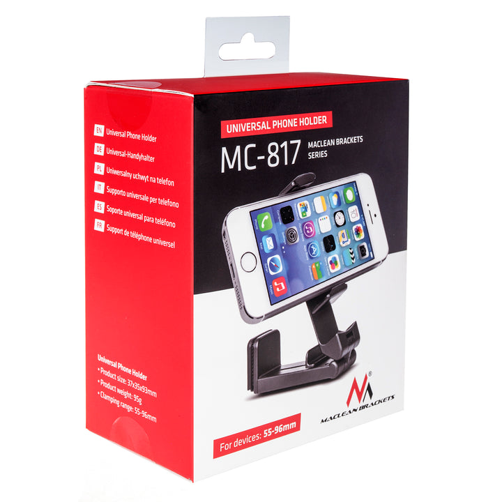 Maclean MC-817 Universal Phone Mount Car Holder Stand Faltbar Tisch Kompakt Einstellbar