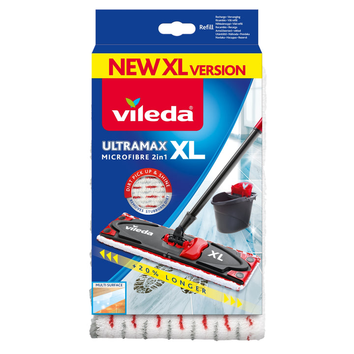 Vileda 160933 Vileda Ersatz-Mop-Pad Head-Refill für Vileda Ultramax/Ultramat Turbo XL 2in1