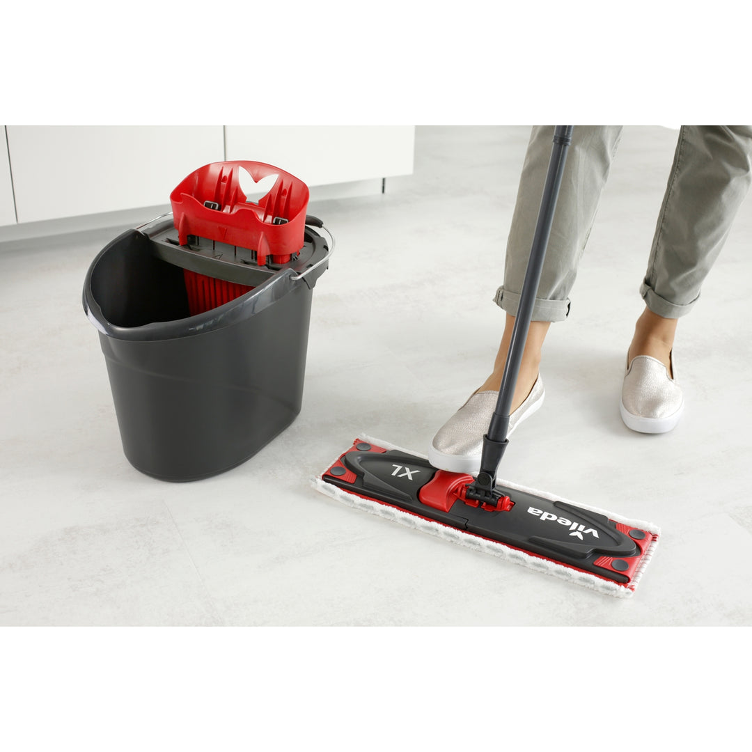 VILEDA ULTRAMAX  BOX XL 42CM Bodenwischer   Mopp mit Stange und Eimer