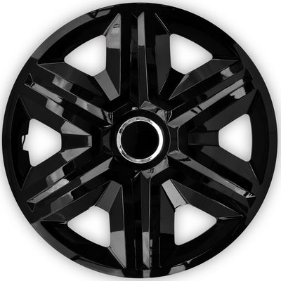 NRM 15 "Enjoliveur de roue couvercle de moyeu universel 4 pièces ABS réglable montage facile noir