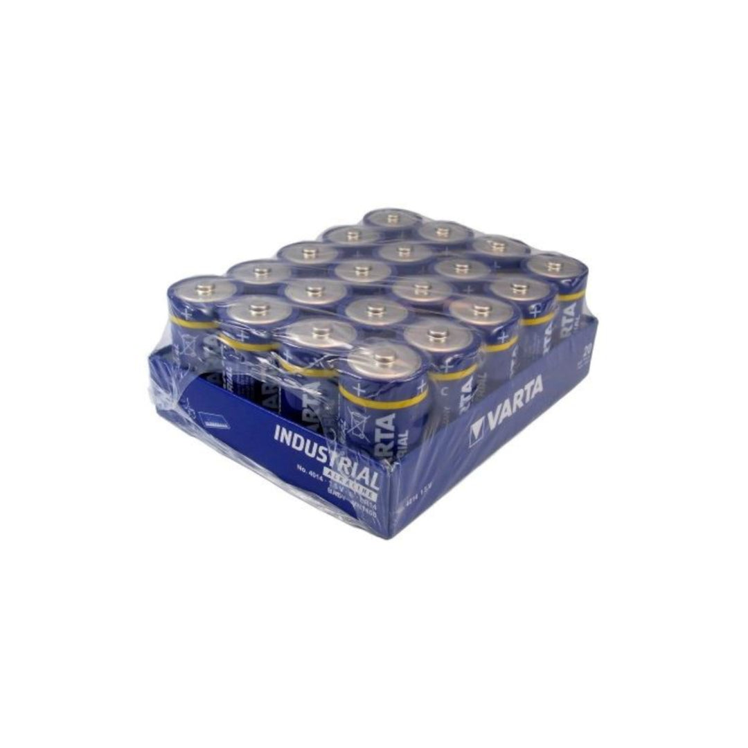 20x alkaline batteries Varta Industrial R14 / C Foil