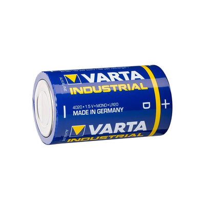 20 batterie alcaline Varta Industrial R20/D super efficienti tedesche