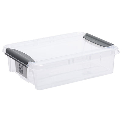 Plast Team Pro Box QR Transparent Container avec couverture-8 L