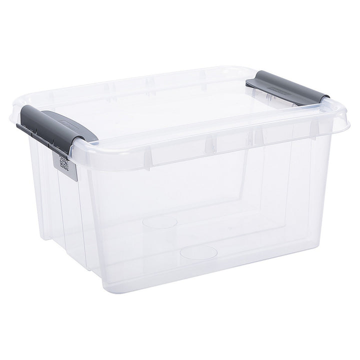 Plast Team Pro Box QR Transparenter Behälter mit Deckel – 32 l