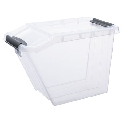 Plast Team Pro Transparenter QR-Aufbewahrungsbehälter 58L