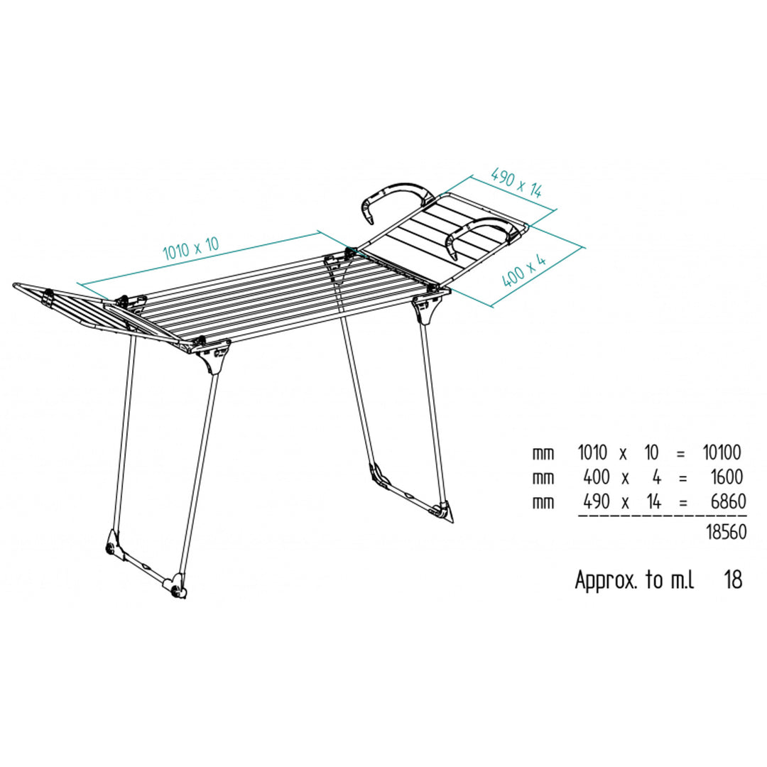 Secador de ropa Vileda Premium 2 en 1 con cerradura lateral