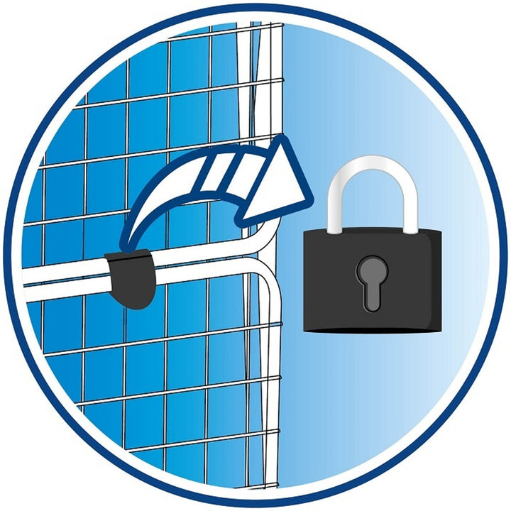 Vileda Aluminum 100 laundry dryer resistant to rust and harsh weather conditions