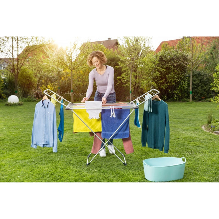 Vileda Aluminum 100 laundry dryer resistant to rust and harsh weather conditions