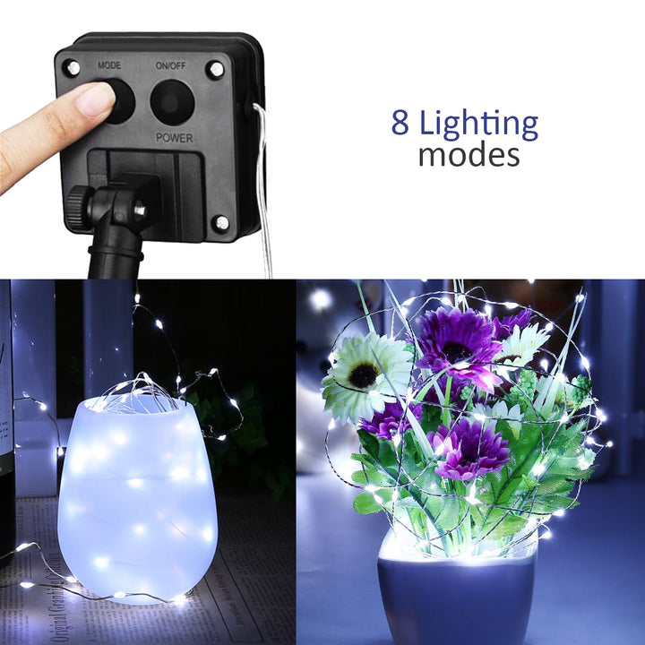 Guirlande lumineuse de jardin solaire décorative 100 LED 10m 600mAh GreenBlue GB164