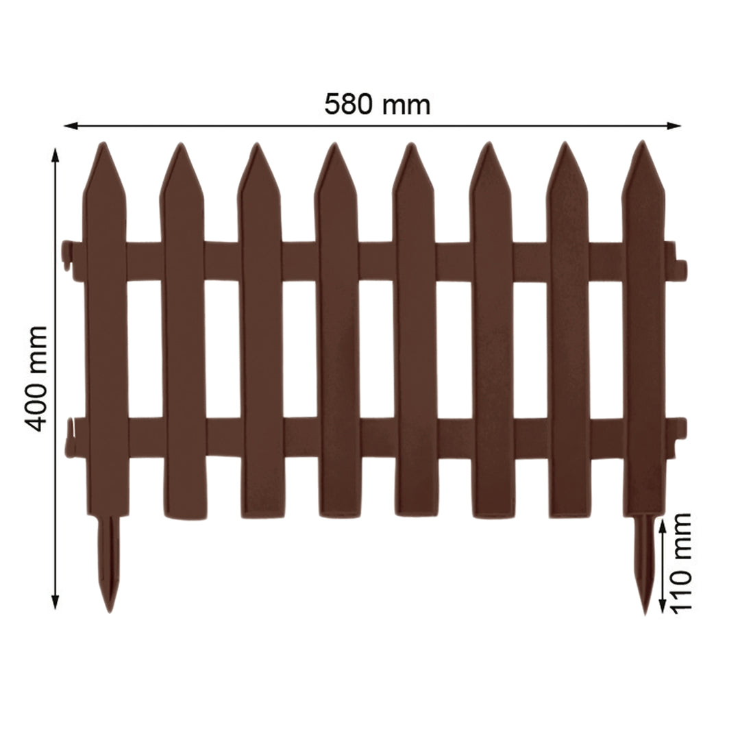 Garden Classic garden fence IP£SU2 R222 3.6m brown