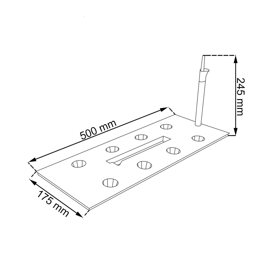 Pot de fleurs avec insert Prosperplast Rato DRTC500 S433 anthracite