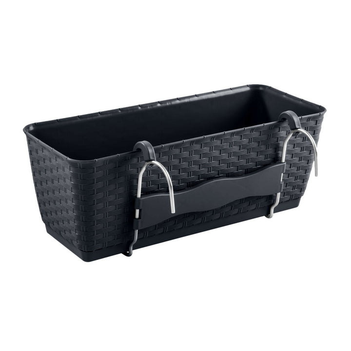 Prosperplast DRL400PW-S433Rectangular flowerpot with hooks Prosperplast Ratolla PW  anthracite Rectangular