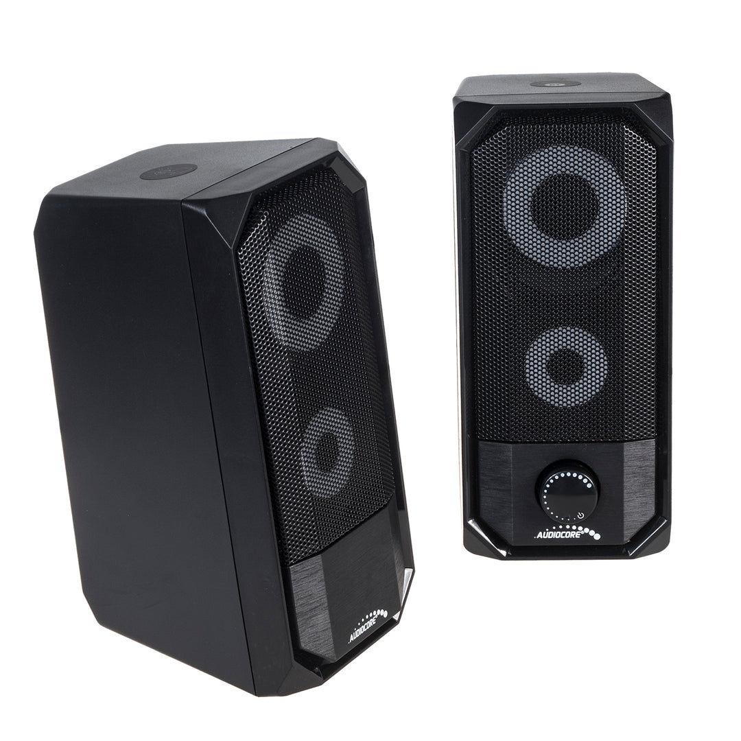 Audiocore AC845 Bluetooth 4.2 Computer Speakers, 3.5mm mini jack, USB 5V 10W-Touch Control Zwart