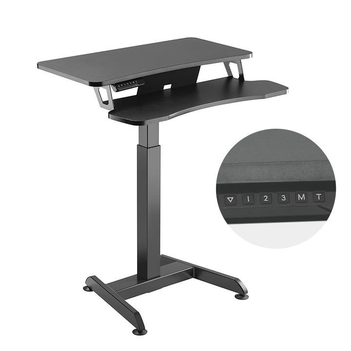 Maclean MC-835 Draagbaar bureau Elektrisch in hoogte verstelbaar, max. 72 - 122 cm. 37 kg Bedieningspaneel Zit-sta-werkstation