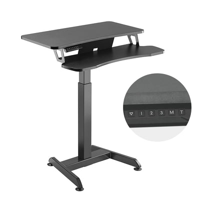 Maclean MC-835 Tragbare Tischplatte Elektrisch Höhenverstellbar 72 -122cm max. 37 kg Control Panel Sit Stand Work Station