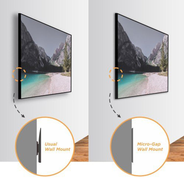 QLED TV Micro-Gap Wandhalterung für Samsung Q7/Q8/Q9/Q7FN/Q9FN 75" bis 50kg Ultra Slim