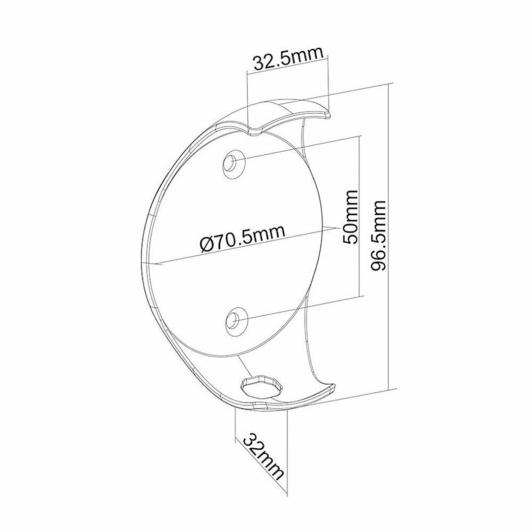 Maclean MC-842 Lautsprecherhalterung, Wandhalterung, Google Home Mini-Kabelmanagementsystem