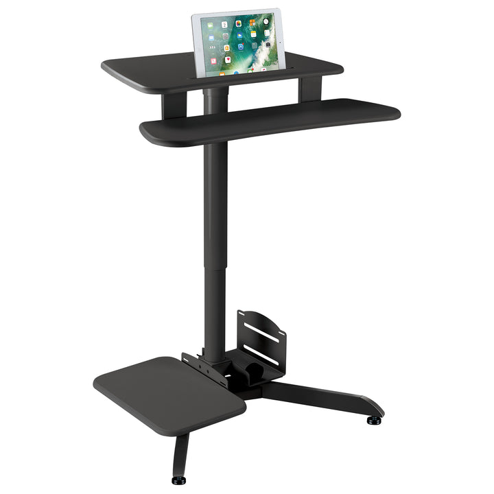 Maclean MC-848Sit & Stand Work Station Desk for PC Laptop 70cm - 109cm Gas Spring Height Adjustment