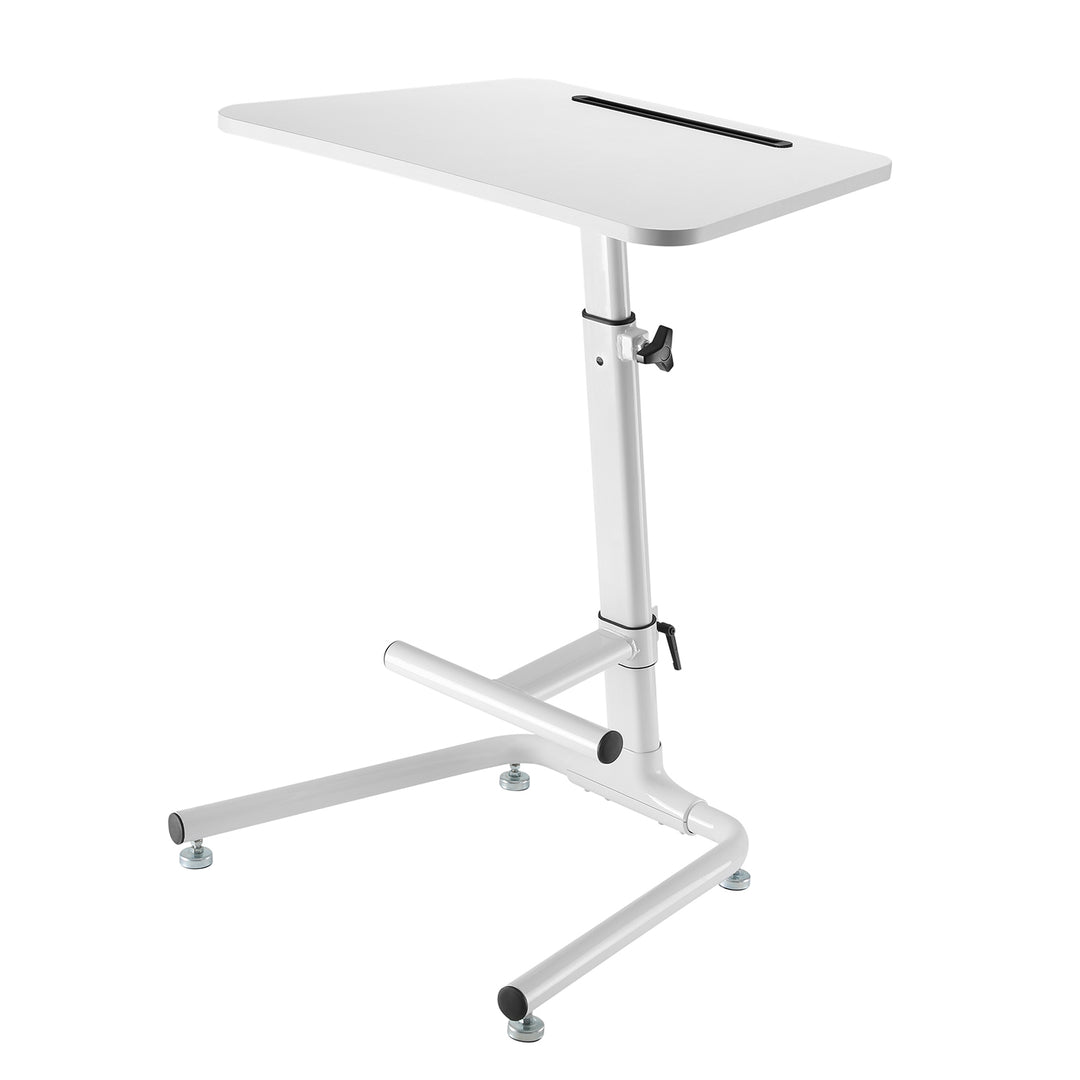 Maclean MC-849 Table de bureau Support pour ordinateur portable avec repose-pieds Table pour ordinateur portable Hauteur réglable Hauteur maximale 120 cm