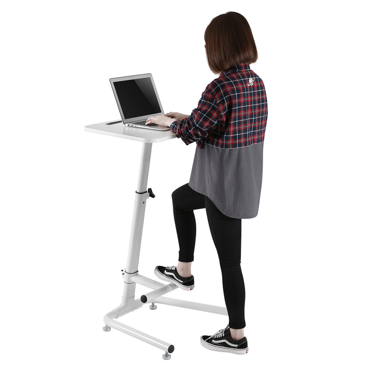 Maclean MC-849 Desk table Laptop stand with footrest Notebook table Height adjustable Max height 120cm