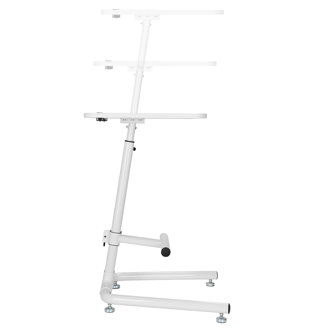 Maclean MC-849 Table de bureau Support pour ordinateur portable avec repose-pieds Table pour ordinateur portable Hauteur réglable Hauteur maximale 120 cm