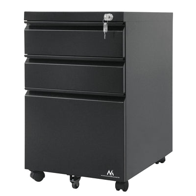 Maclean MC-850 Portable sous le bureau classeur tiroir de rangement roues verrouillables documents de bureau robustes