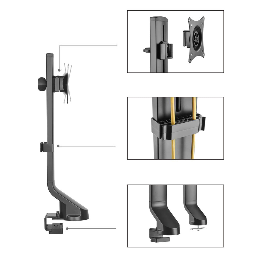 Soporte de pantalla MacLean MC - 853 soporte universal de escritorio 17 "- 32" 8kg LED LCD ajustable