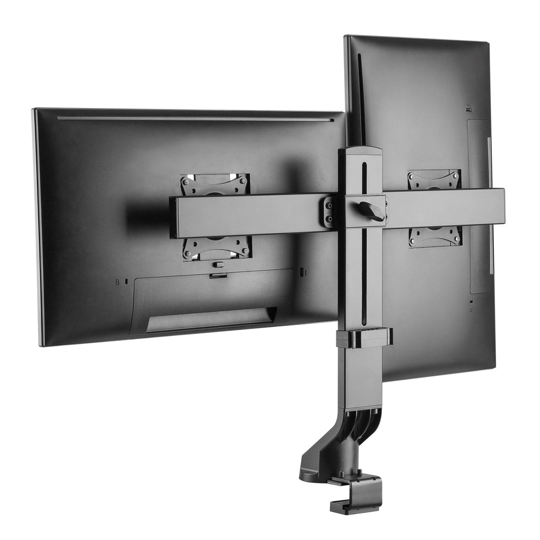 Maclean MC-854 Support de moniteur double support de bureau pour 2 moniteurs 17" - 27" 14 kg VESA LCD LED