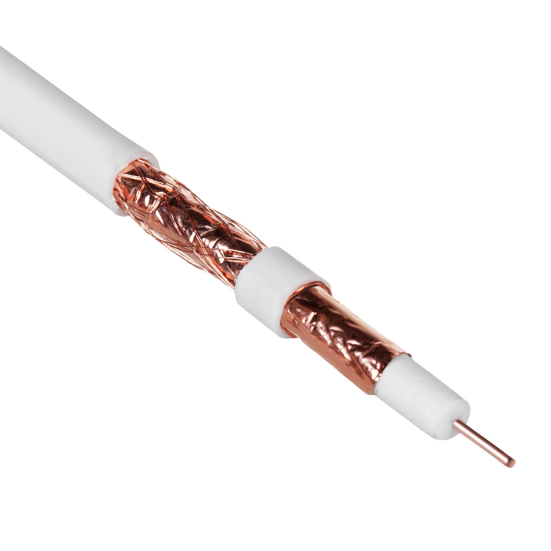 Maclean MCTV-470 RG6 Coaxial Cable 25m 1.02CU + 4.8FPE + CU / P + 32*0.12CU + 6.8PVC