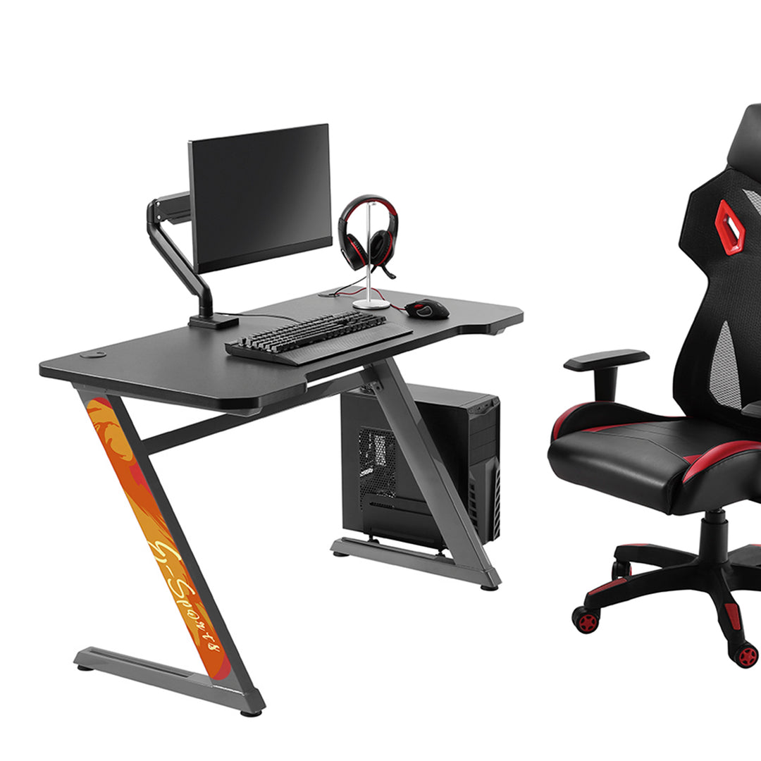 NanoRS RS120 Gaming-Computertisch, Gamer, ergonomisches Design, modern, solide, langlebig