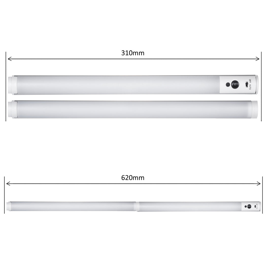 Maclean Energy MCE245 Éclairage LED sous armoire de cuisine + lampe LED avec ligne de télécommande